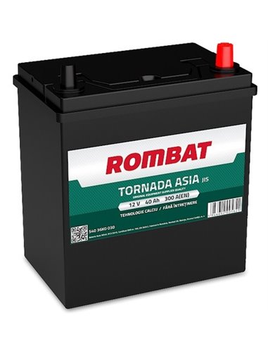 ROMBAT TORNADA ASIA 12V 40Ah 300A - Borna Normala (dreapta +)